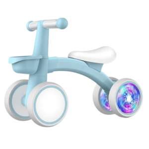 Alternative view of Colorful Light-Up Baby Balance Bike with Adjustable Seat for 1-2 Year Olds